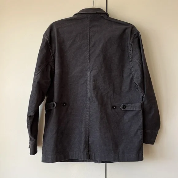 Jenni Kayne Corduroy Jacket Gray Washed Black S - Picture 11 of 14